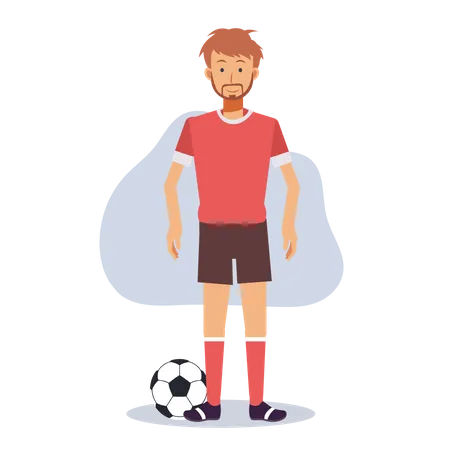 Footballer  Illustration