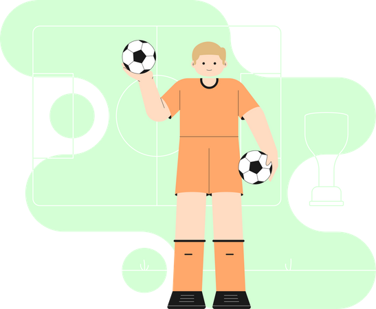 Footballeur  Illustration