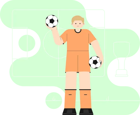 Footballeur  Illustration