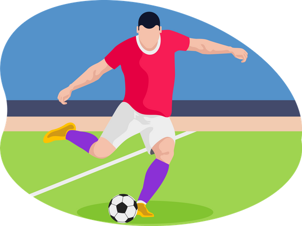 Footballeur masculin  Illustration