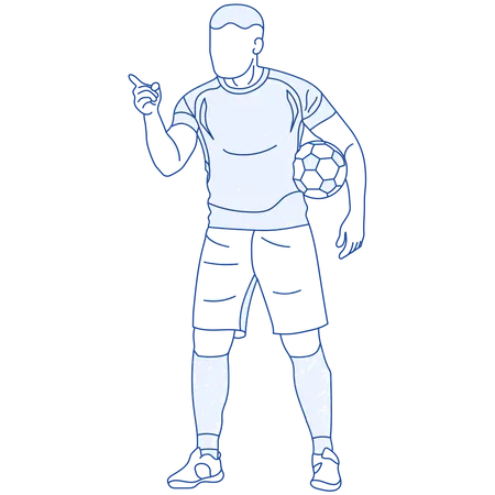 Footballeur masculin  Illustration