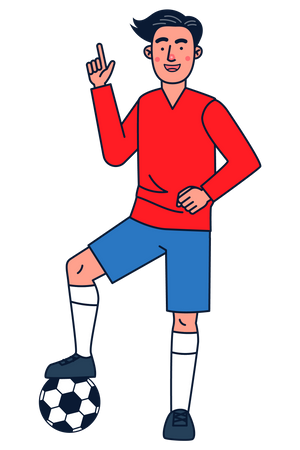 Footballeur masculin  Illustration