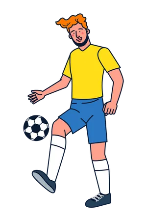 Footballeur masculin  Illustration