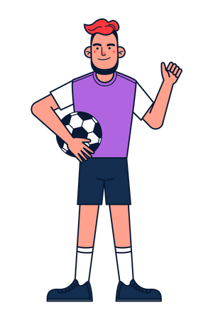 Footballeur masculin  Illustration