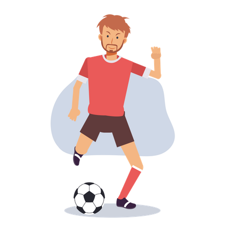 Footballeur masculin  Illustration