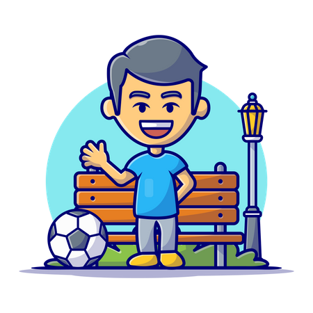 Footballeur masculin  Illustration