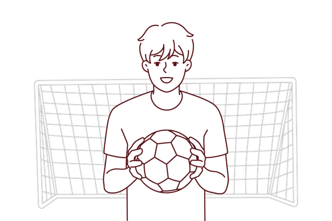 Footballeur masculin  Illustration