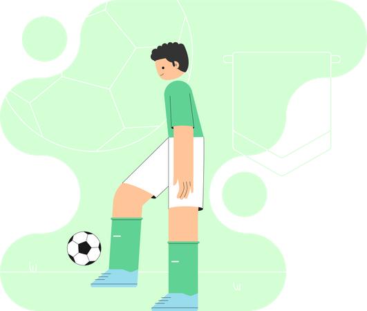 Footballeur légendaire  Illustration