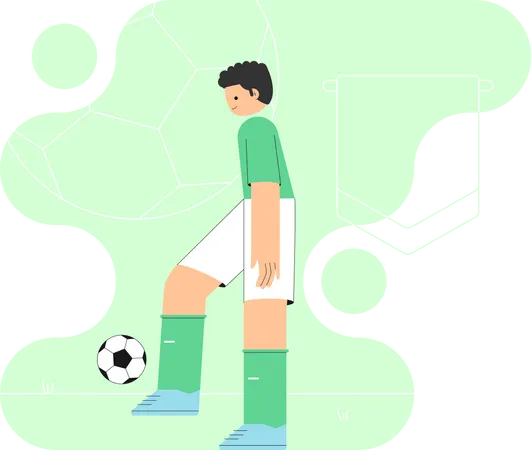 Footballeur légendaire  Illustration