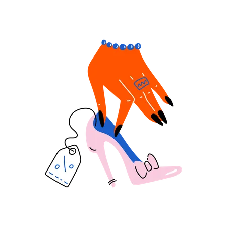 Footwear Discount  Illustration