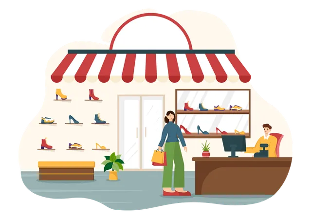 Footwear Outlet  Illustration