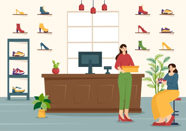 Footwear Retail  Illustration