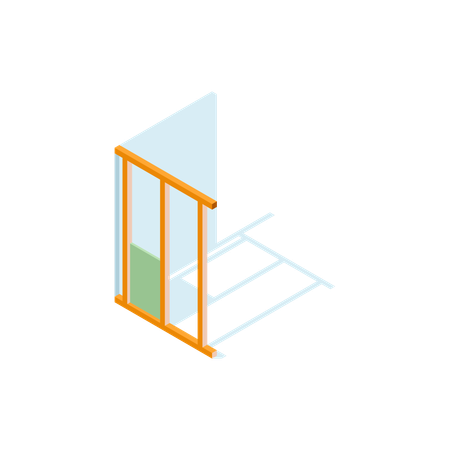 Forage de balcon  Illustration