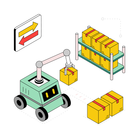 Förderband  Illustration
