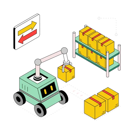 Förderband  Illustration