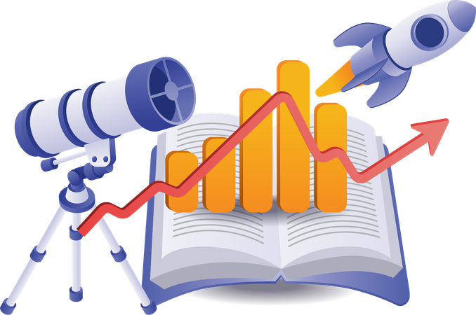 Forecasting business startup  Illustration