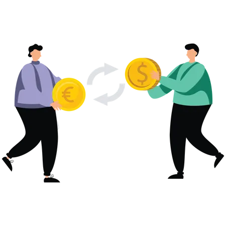 Best Foreign exchange Illustration download in PNG & Vector format