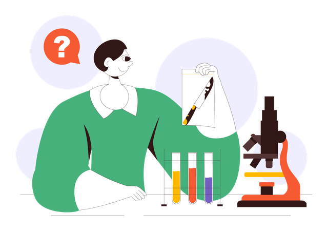 Forensische Untersuchungstechnologie  Illustration