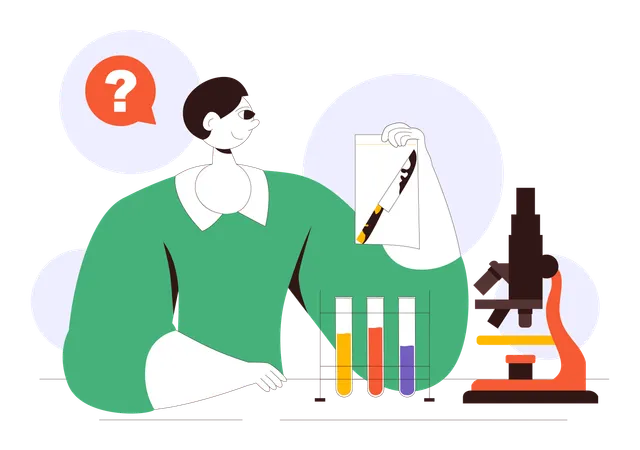 Forensische Untersuchungstechnologie  Illustration