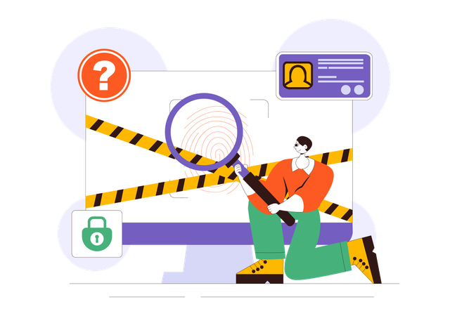 Forensische Forschung  Illustration