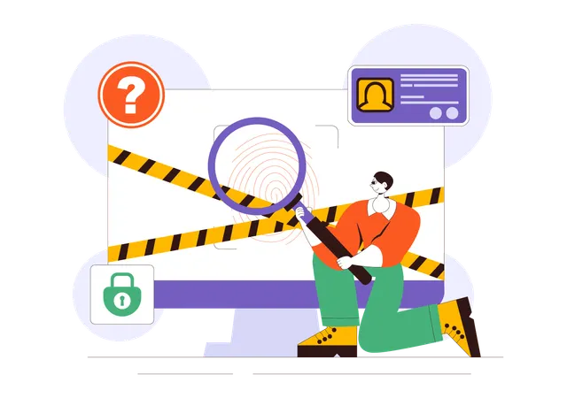 Forensische Forschung  Illustration