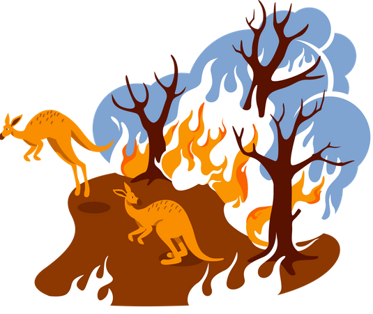 Forest fire  Illustration