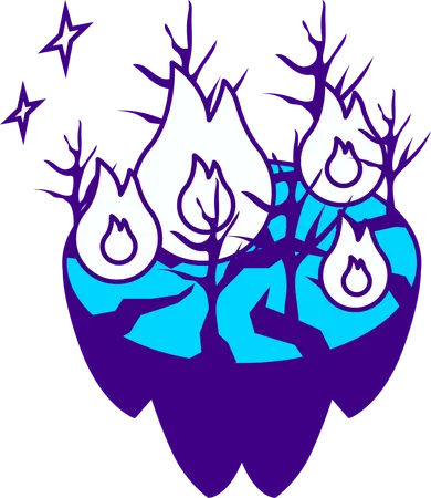 Forest fire  Illustration