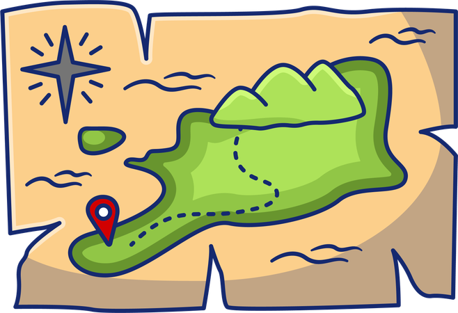 Forest navigation  Illustration