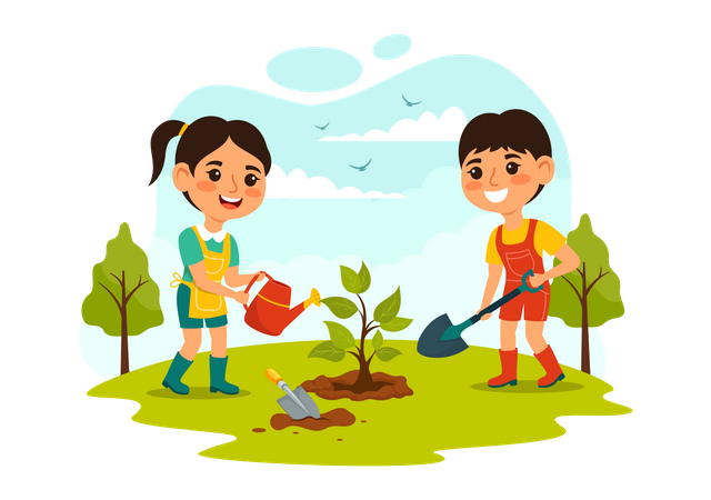 Forest Preservation  Illustration