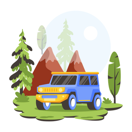 Forest Transport  Illustration