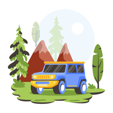 Forest Transport  Illustration