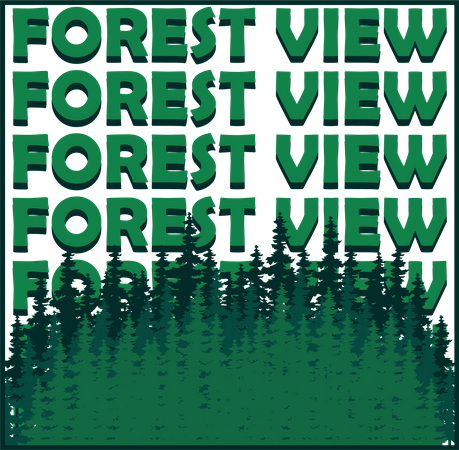 Forest view  Illustration