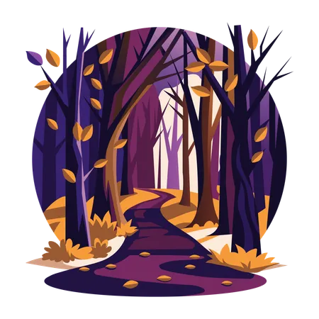 Forest way  Illustration