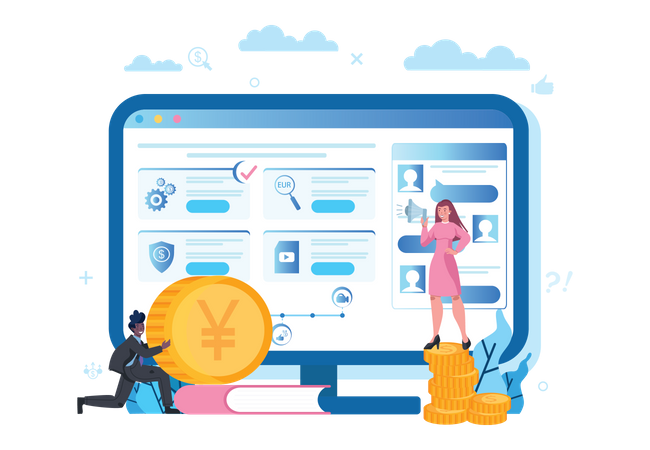 Forex Exchange Platform  Illustration