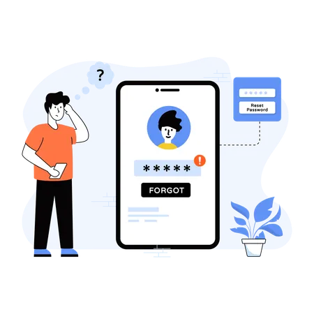 Forgot Password  Illustration