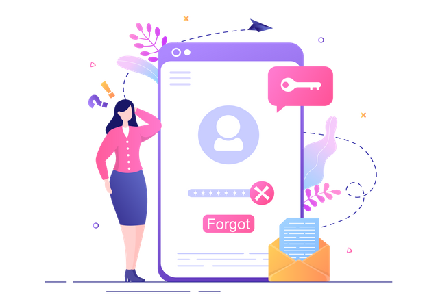 Forgot Pin  Illustration