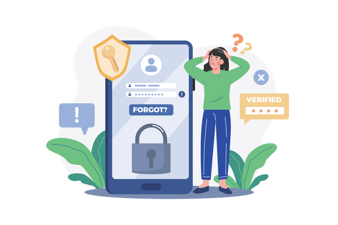 Forgot The Password  Illustration