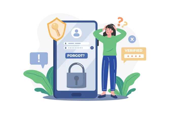 Forgot The Password  Illustration