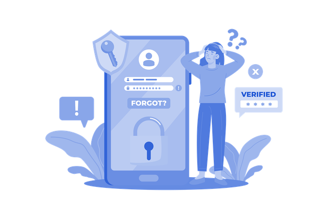 Forgot The Password  Illustration