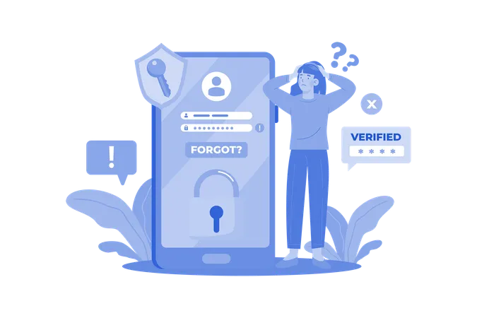 Forgot The Password  Illustration