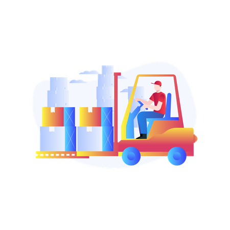 Forklift truck  Illustration
