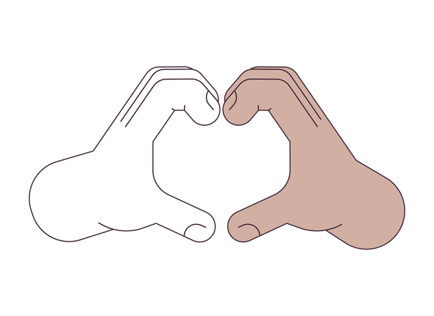 Forma de corazón  Ilustración