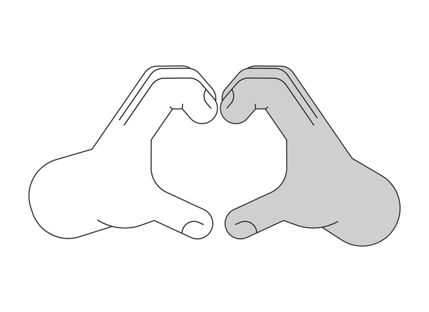Forma de corazón  Ilustración