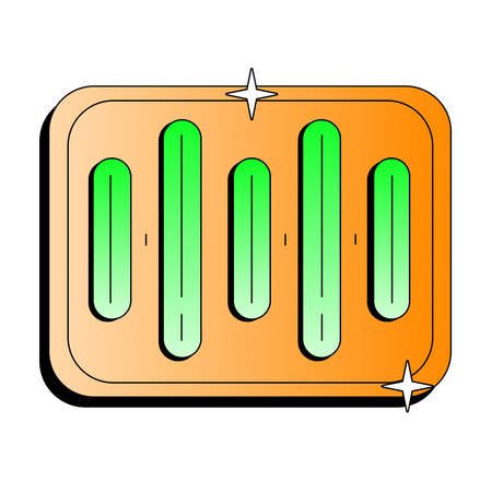 Forma de onda de sonido  Ilustración