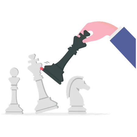 Equipe de negócios fazendo estratégia de negócios  Ilustração