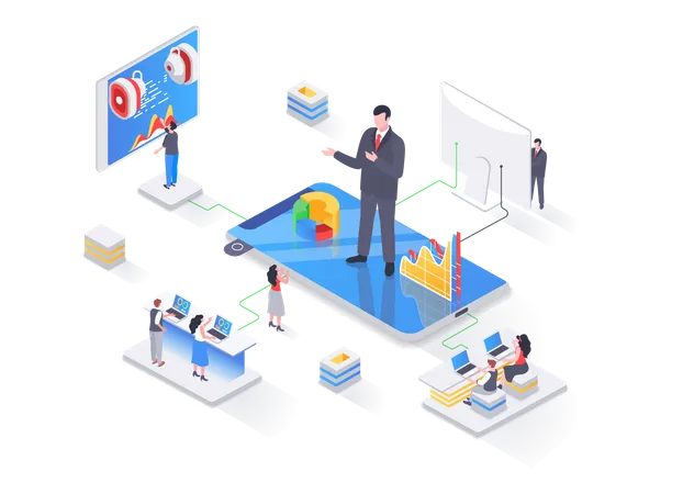 Capacitación del trabajo  Ilustración