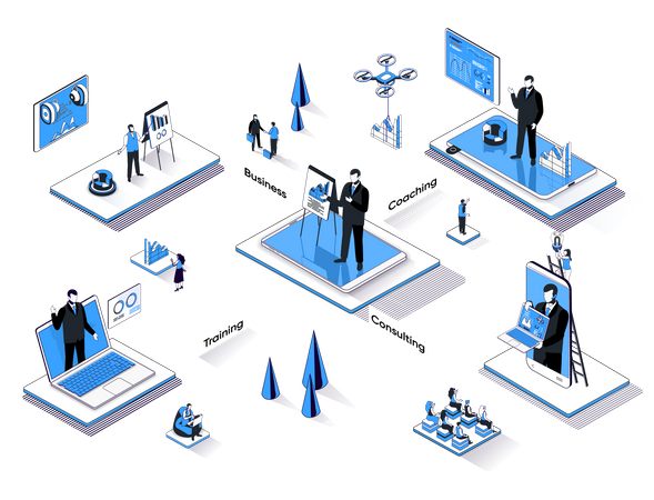 Capacitación del trabajo  Ilustración