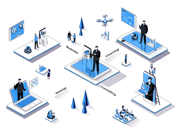 Capacitación del trabajo  Ilustración