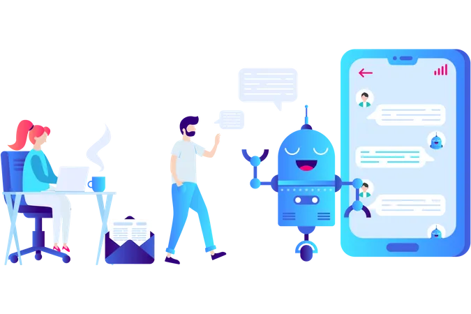 Chatbot de formation  Illustration