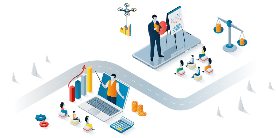 Formation commerciale  Illustration